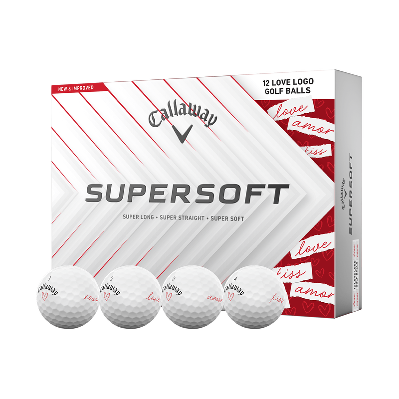 Supersoft Love Golf Balls - View 1