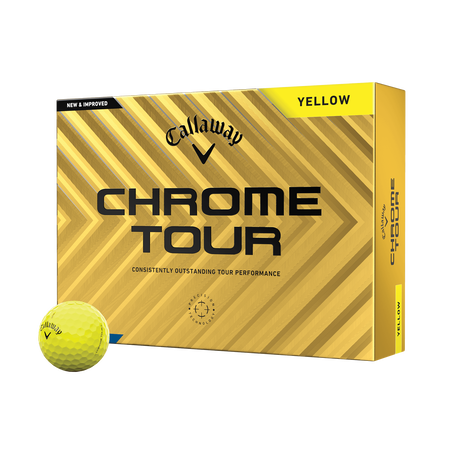 Chrome Tour Yellow Golf Balls