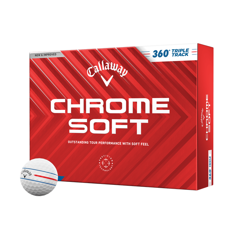 Chrome Soft 360 Triple Track Golf Balls - View 1
