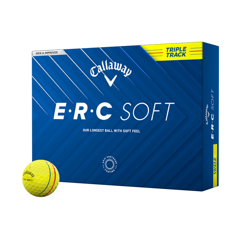 E&bull;R&bull;C Soft Yellow Golf Balls - View 1