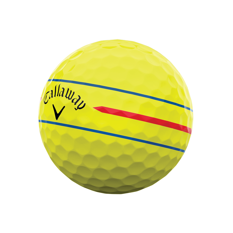 Chrome Tour 360 Triple Track Yellow '24 Golf Balls - View 2