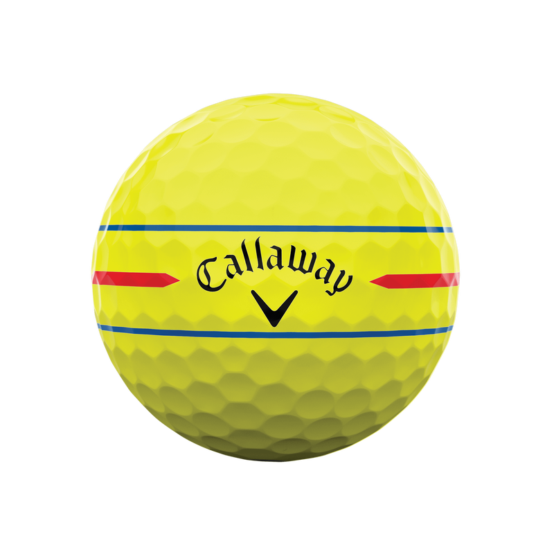 Chrome Tour 360 Triple Track Yellow '24 Golf Balls - View 3
