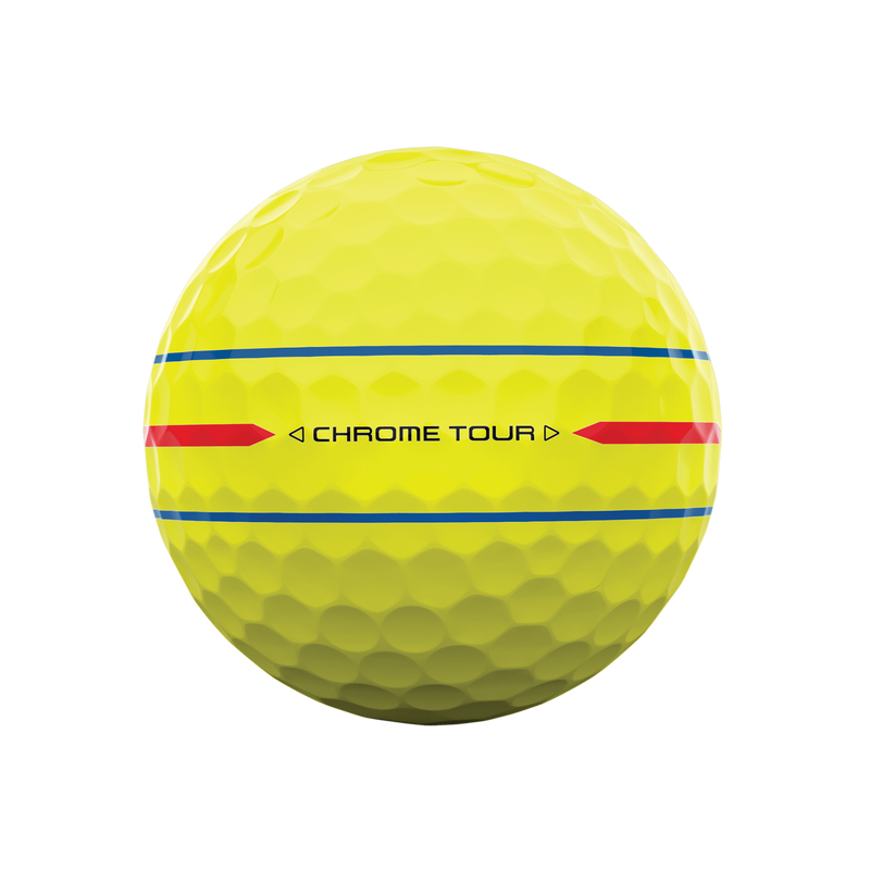 Chrome Tour 360 Triple Track Yellow '24 Golf Balls - View 4