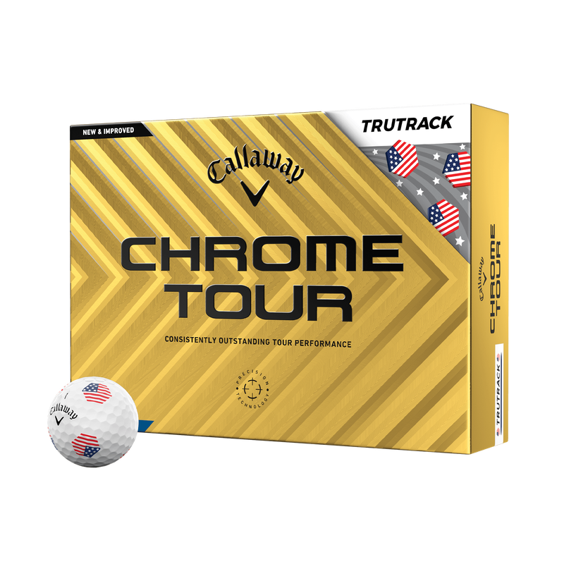 Chrome Tour USA TruTrack Golf Balls - View 1