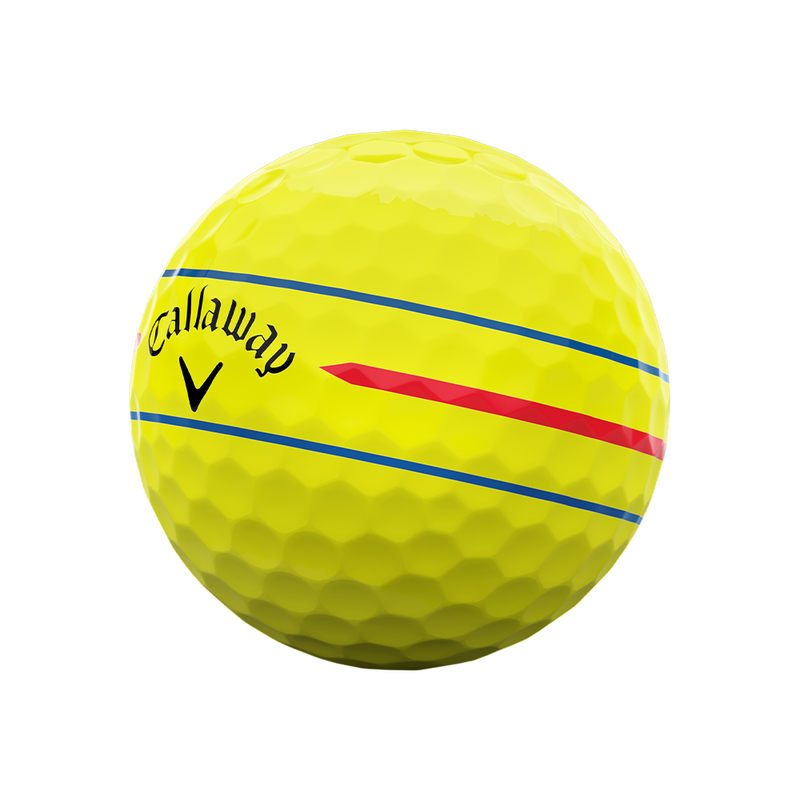 Chrome Soft 360 Triple Track Yellow Golf Balls - View 3
