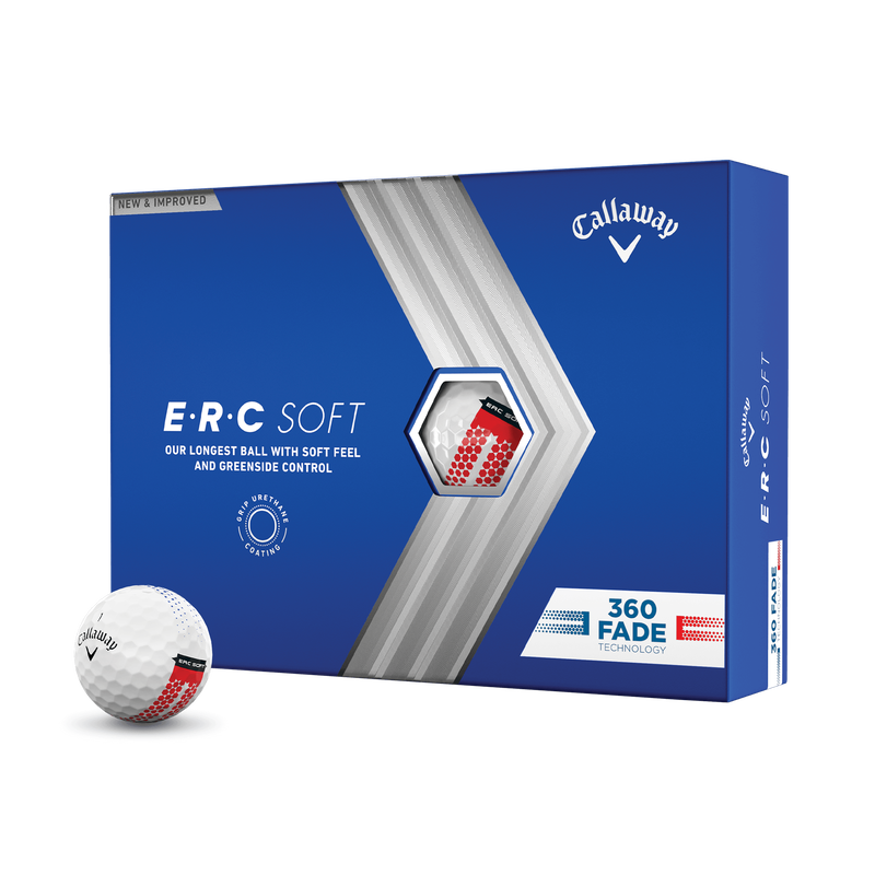 2023 E&bull;R&bull;C Soft 360 Fade Golf Balls - View 1