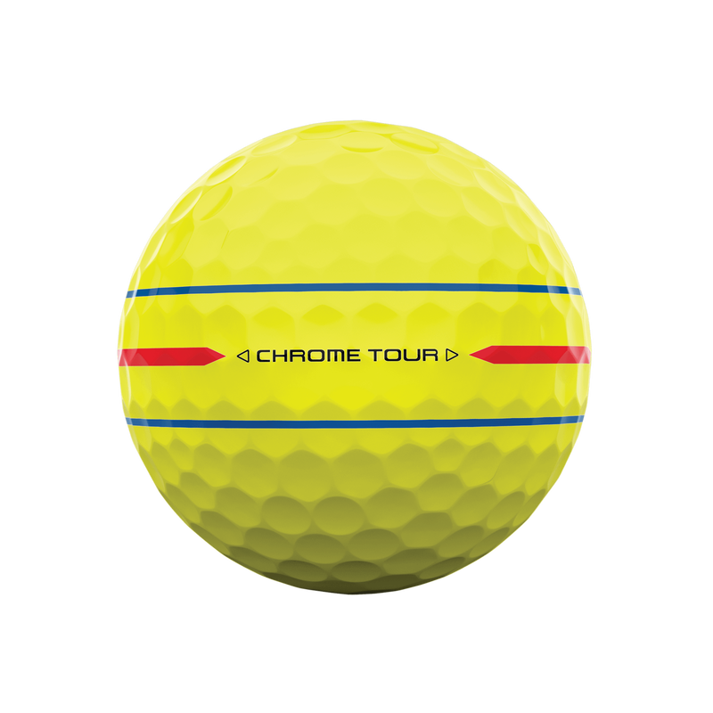 Chrome Tour 360 Triple Track Yellow '24 Golf Balls - View 4