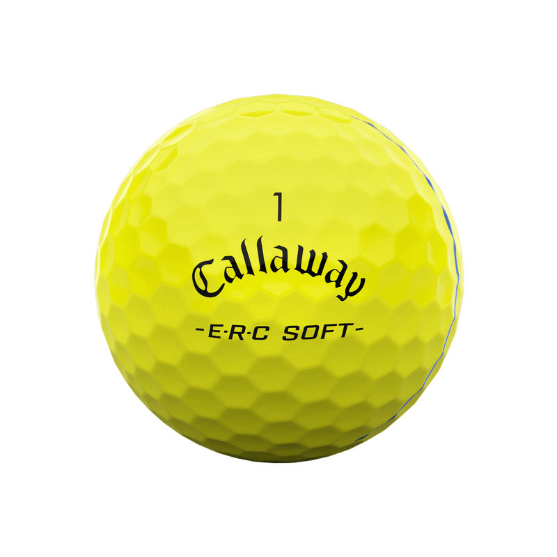 E&bull;R&bull;C Soft Yellow Golf Balls - View 3