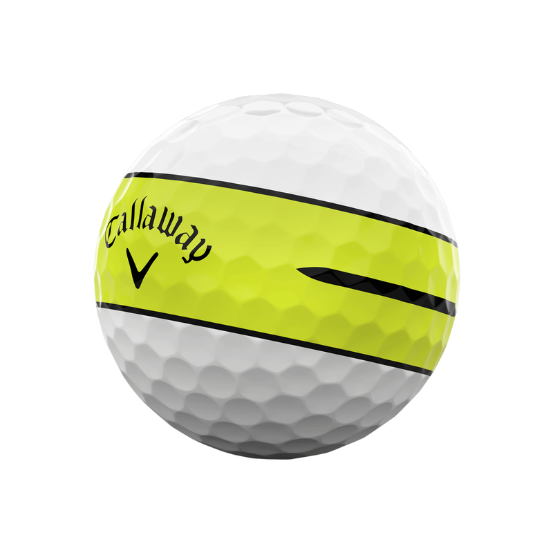 Chrome Tour 360 Yellow Stripe '24 Golf Balls - View 2