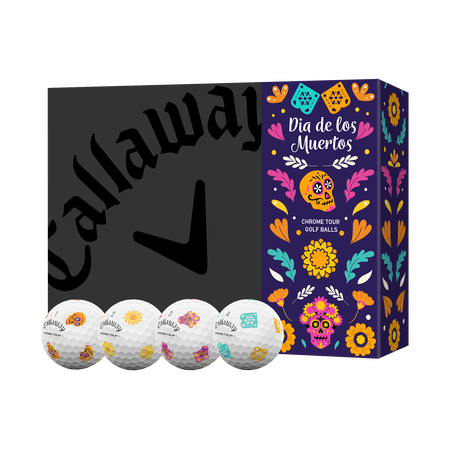 Chrome Tour D&iacute;a de los Muertos Golf Balls