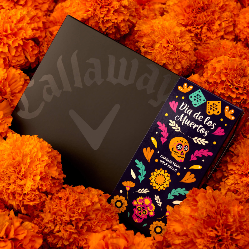 Chrome Tour D&iacute;a de los Muertos Golf Balls - View 4