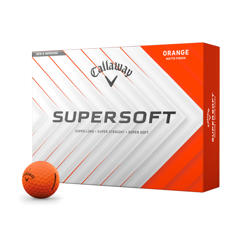 Supersoft Matte Orange Golf Balls - View 1