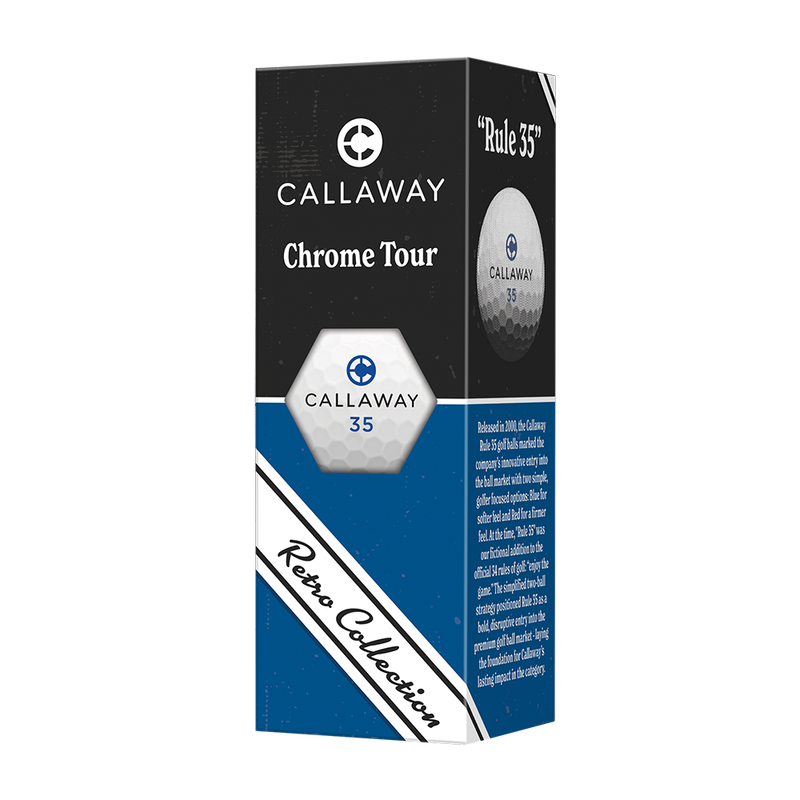 Chrome Tour Retro Golf Balls - View 5