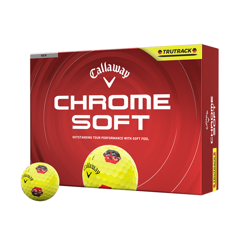 Chrome Soft TruTrack Yellow Golf Balls - View 1