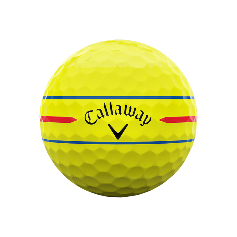 Chrome Tour 360 Triple Track Yellow Golf Balls - View 4