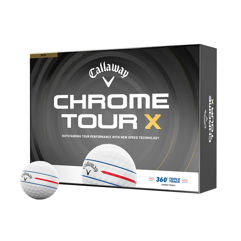 Chrome Tour X 360 Triple Track Golf Balls - View 1