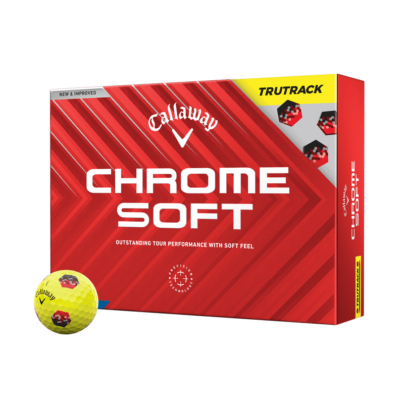 Chrome Soft TruTrack Yellow '24 Golf Balls - View 1
