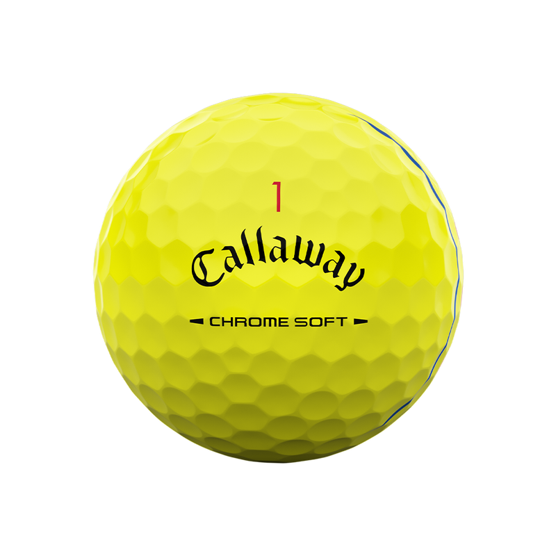 Chrome Soft Triple Track Yellow Golf Balls - View 4