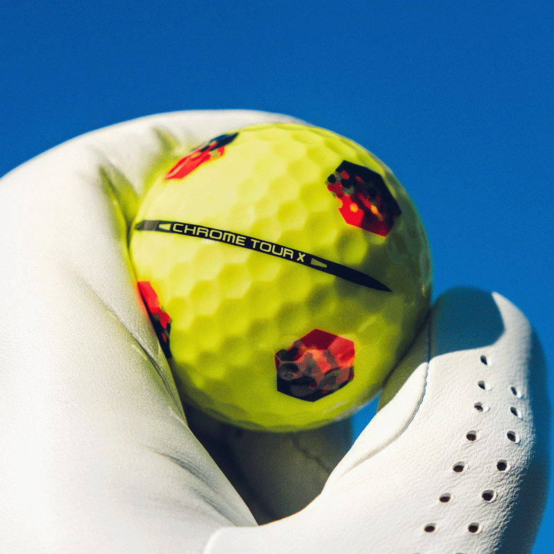 Chrome Tour X TruTrack Yellow Golf Balls - View 2