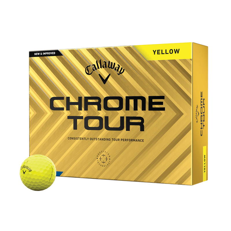 Chrome Tour Yellow '24 Golf Balls - View 1