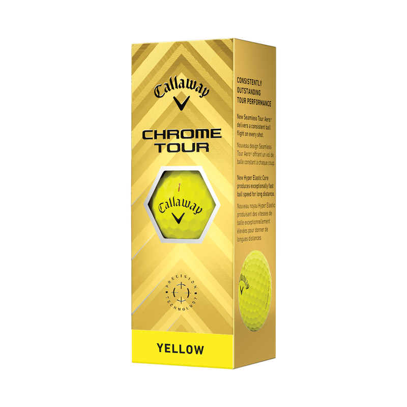Chrome Tour Yellow '24 Golf Balls - View 4