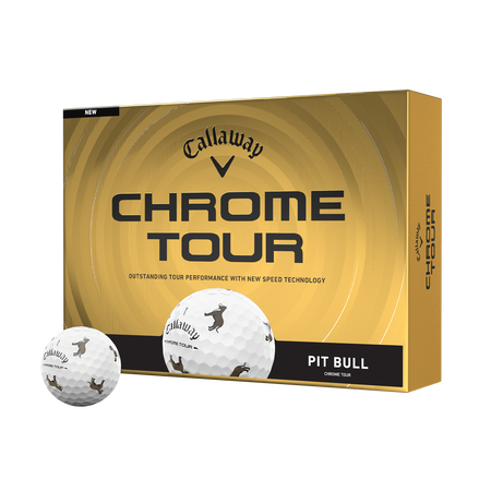 Chrome Tour Pit Bull Dog Golf Balls