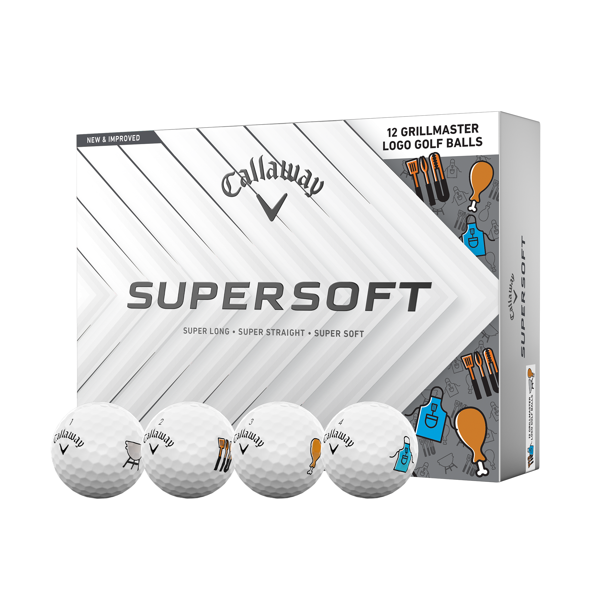 Supersoft Father's Day Grillmaster Golf Balls