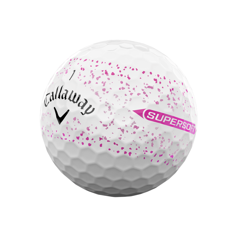 Supersoft Splatter 360 Pink Golf Balls - View 2