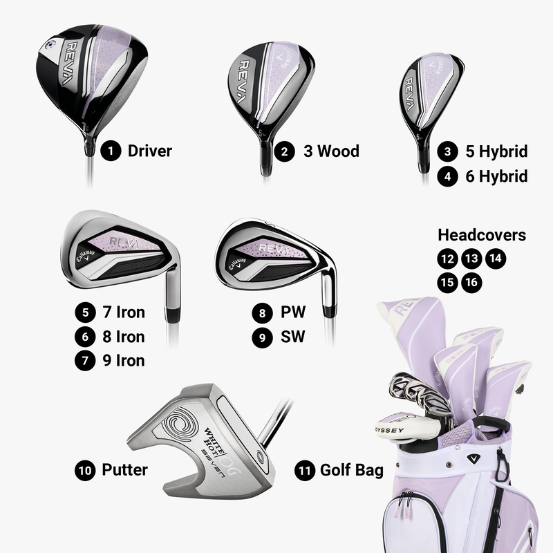 Women&rsquo;s '24 REVA 11-Piece Cart Bag Complete Set - View 4