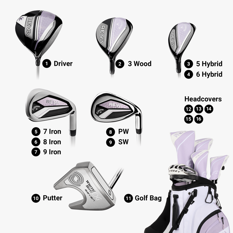 Women&rsquo;s '24 REVA 11-Piece Stand Bag Complete Set - View 4