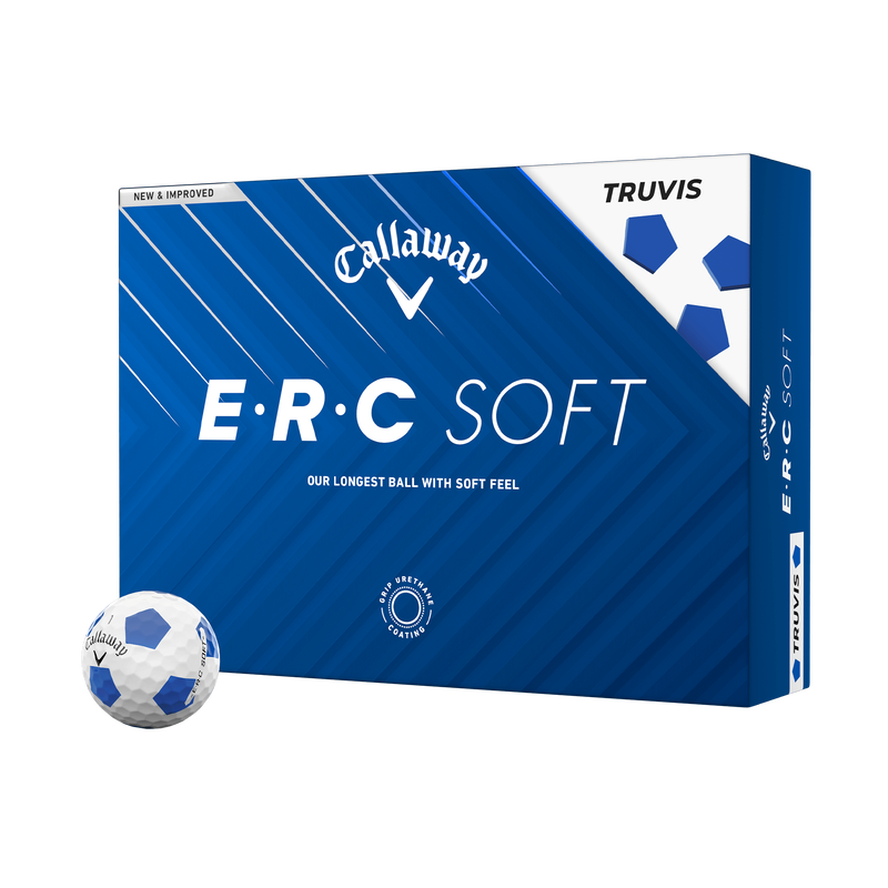 E&bull;R&bull;C Soft Truvis Blue Golf Balls - View 1