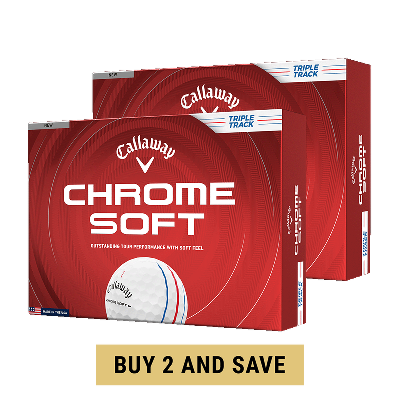 Chrome Soft Triple Track 2 Dozen Golf Balls - View 1