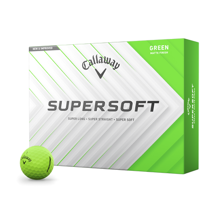 Supersoft Matte Green Golf Balls