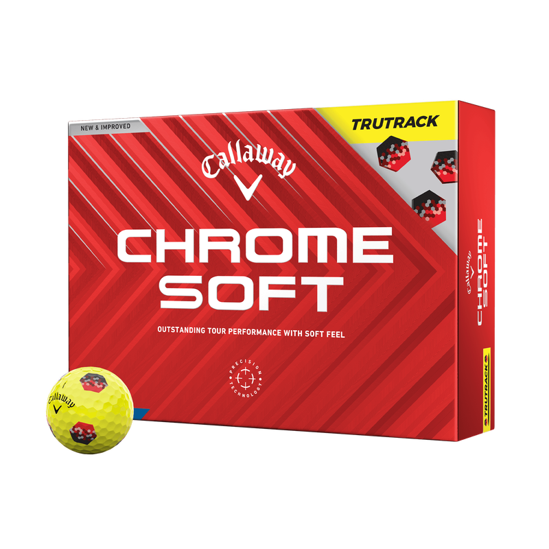 Chrome Soft TruTrack Yellow '24 Golf Balls - View 1