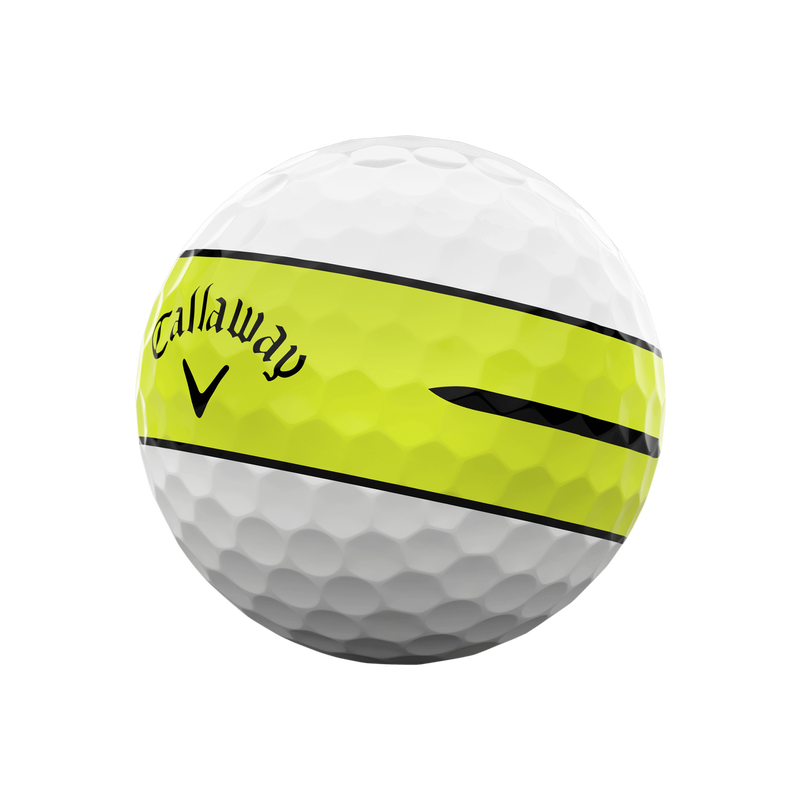 Chrome Tour 360 Yellow Stripe '24 Golf Balls - View 2