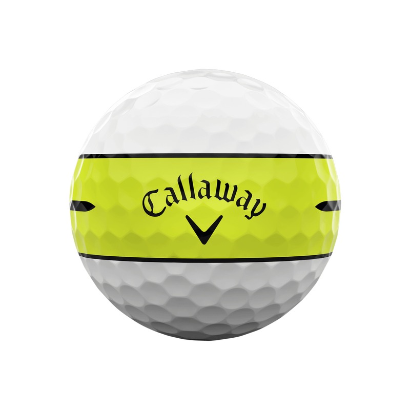 Chrome Tour 360 Yellow Stripe '24 Golf Balls - View 3