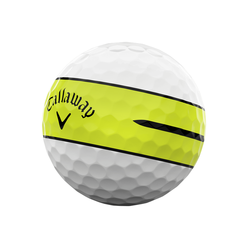 Chrome Tour X 360 Yellow Stripe '24 Golf Balls - View 2