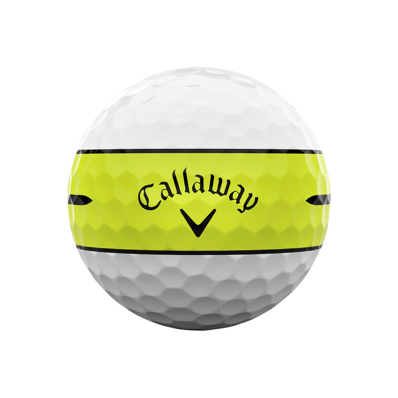 Chrome Tour X 360 Yellow Stripe '24 Golf Balls - View 3