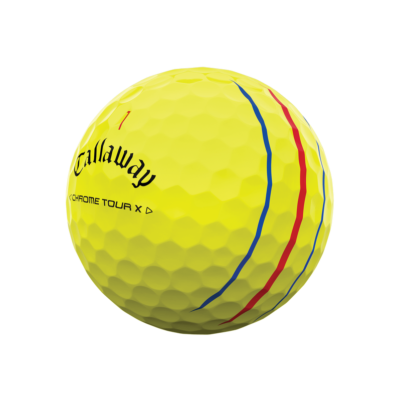Chrome Tour X Triple Track Yellow '24 Golf Balls - View 2