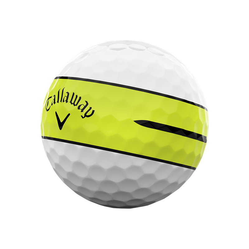 Chrome Soft 360 Yellow Stripe Golf Balls - View 3