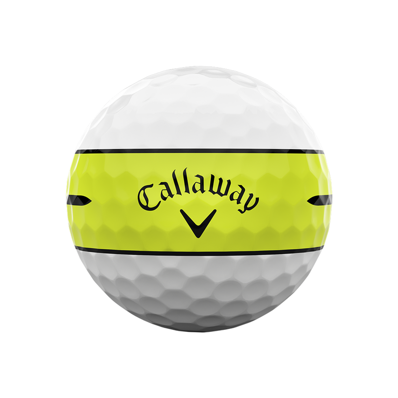 Chrome Soft 360 Yellow Stripe Golf Balls - View 4