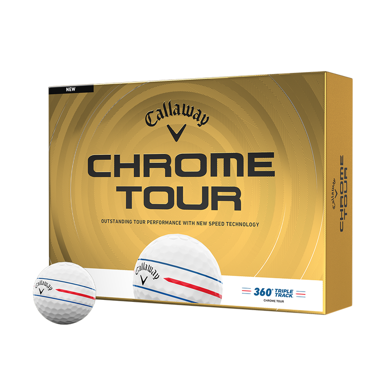Chrome Tour 360 Triple Track Golf Balls - View 1
