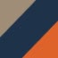 Tan/Marine/Orange