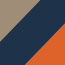 Tan/Marine/Orange