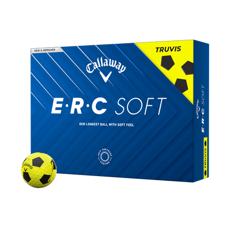 E&bull;R&bull;C Soft Truvis Yellow Golf Balls