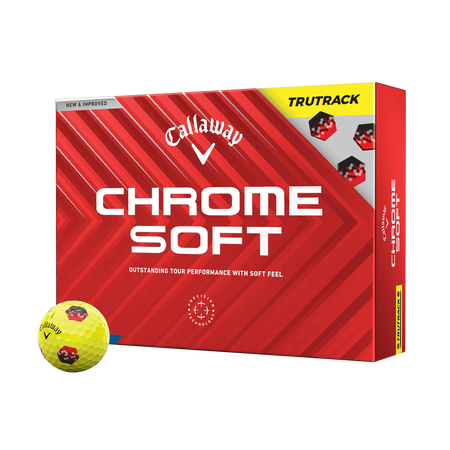 Chrome Soft TruTrack Yellow '24 Golf Balls