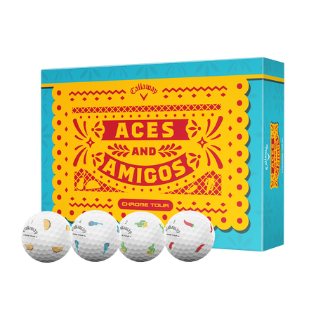 Chrome Tour Aces and Amigos Golf Balls