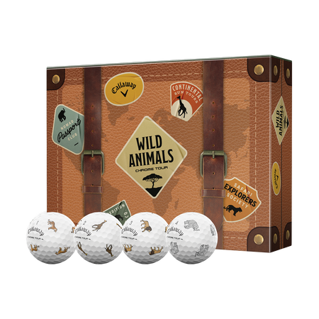 Chrome Tour Wild Animals Golf Balls
