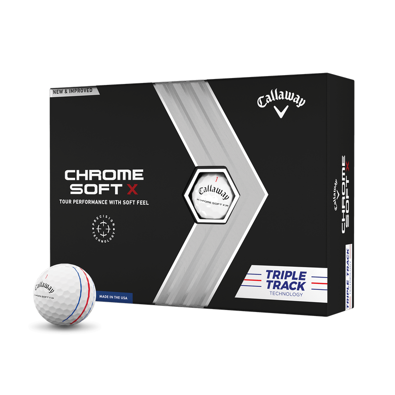 Chrome Soft X Triple Track '24 Golf Balls - View 1