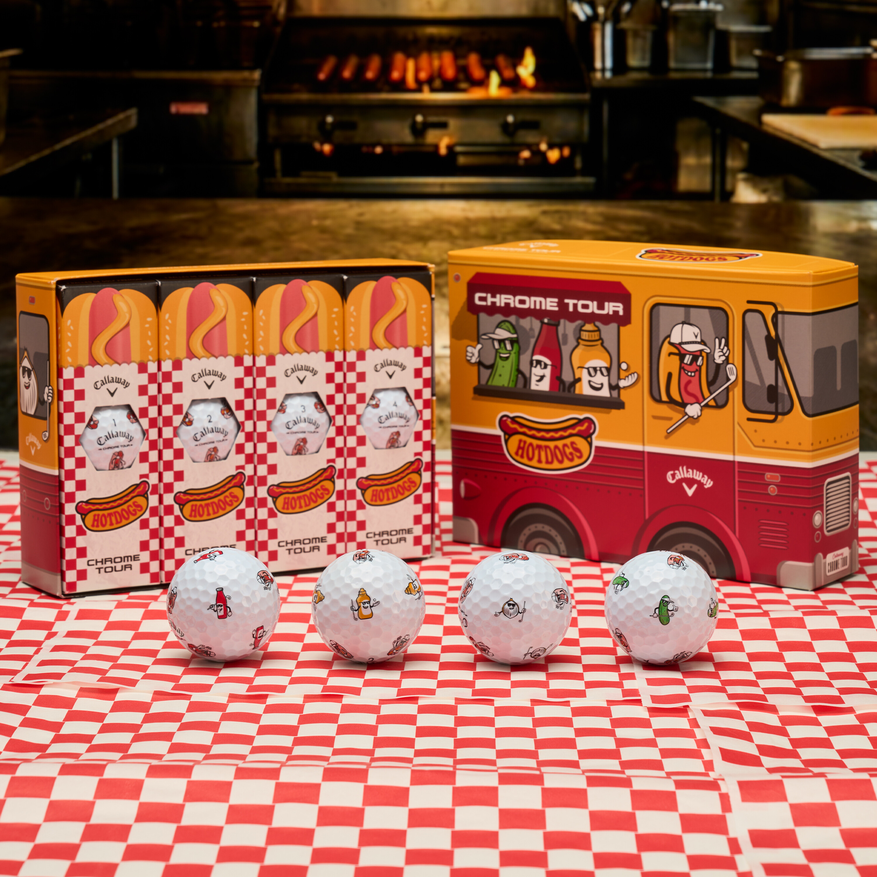 Chrome Tour Hot Dog Golf Balls image 2